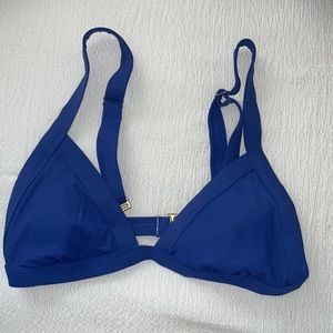 target royal blue bikini top. barely worn looks new
